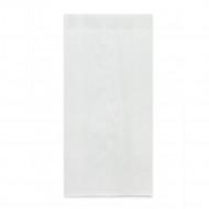 Пакет бумажный белый жиростойкий с плоским дном размер 31*14*6см уп 10шт