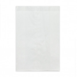 Пакет бумажный белый с плоским дном 40г/м2 размер 25*17*7см уп 10шт