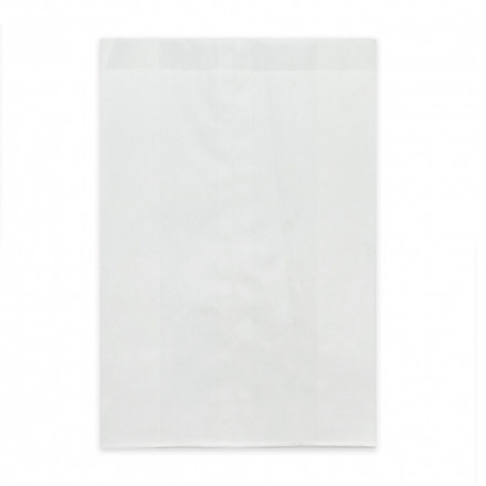 Пакет бумажный белый с плоским дном 40г/м2 размер 25*17*7см уп 10шт