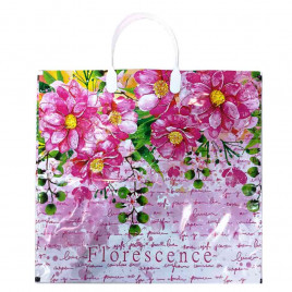 Пакет с пластмассовыми ручками 36*40см Florescence 10шт