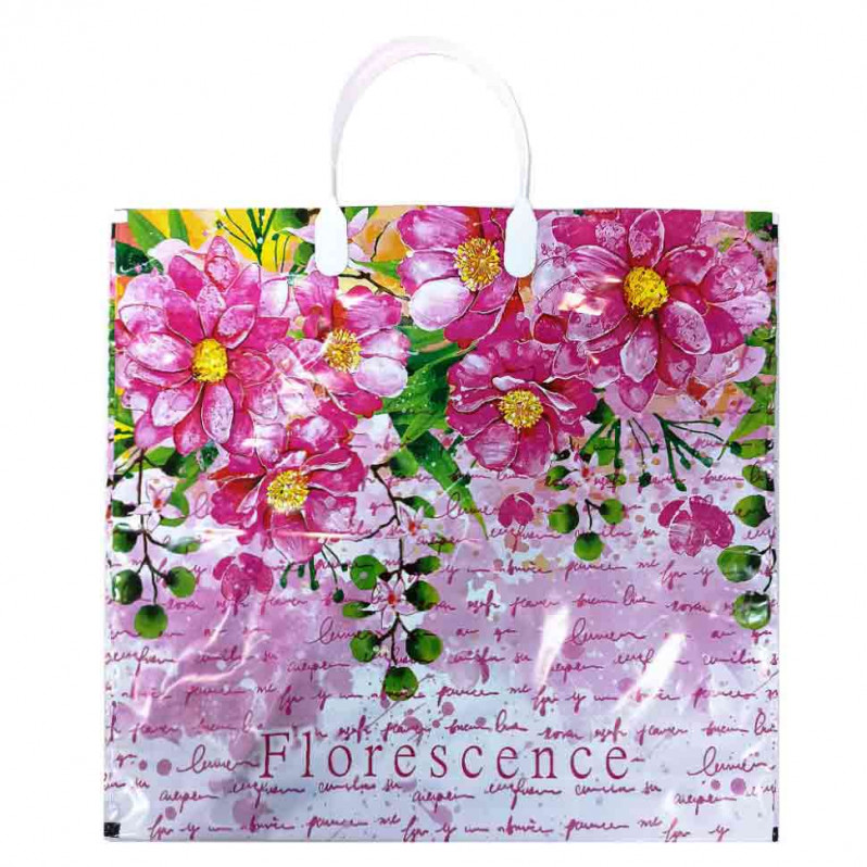 Пакет с пластмассовыми ручками Florescence