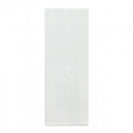 Пакет бумажный белый с плоским дном 40г/м2 размер 30*10*6см уп 10шт