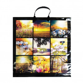 Пакет с пластмассовыми ручками 40*44см Фото природы 10шт