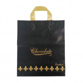 Пакет с петлевой ручкой Шоколад черный 31*35см 95мкм 50шт