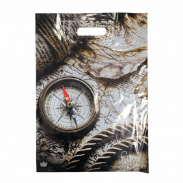 Пакет с вырубной ручкой Компас 31*40см 60мкм 50шт