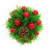Шар-декор новогодний с ягодами d-13см