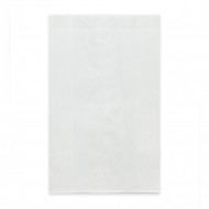 Пакет бумажный белый с плоским дном 40г/м2 размер 30*17*7см уп 10шт