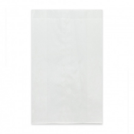 Пакет бумажный белый с плоским дном 40г/м2 размер 30*17*7см уп 10шт
