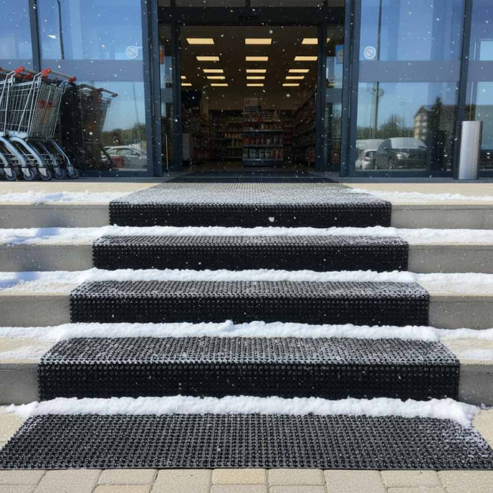 Дорожка щетина на ПВХ основе 0,9*15м черная