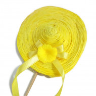 Топпер Шляпа желтая h-26см