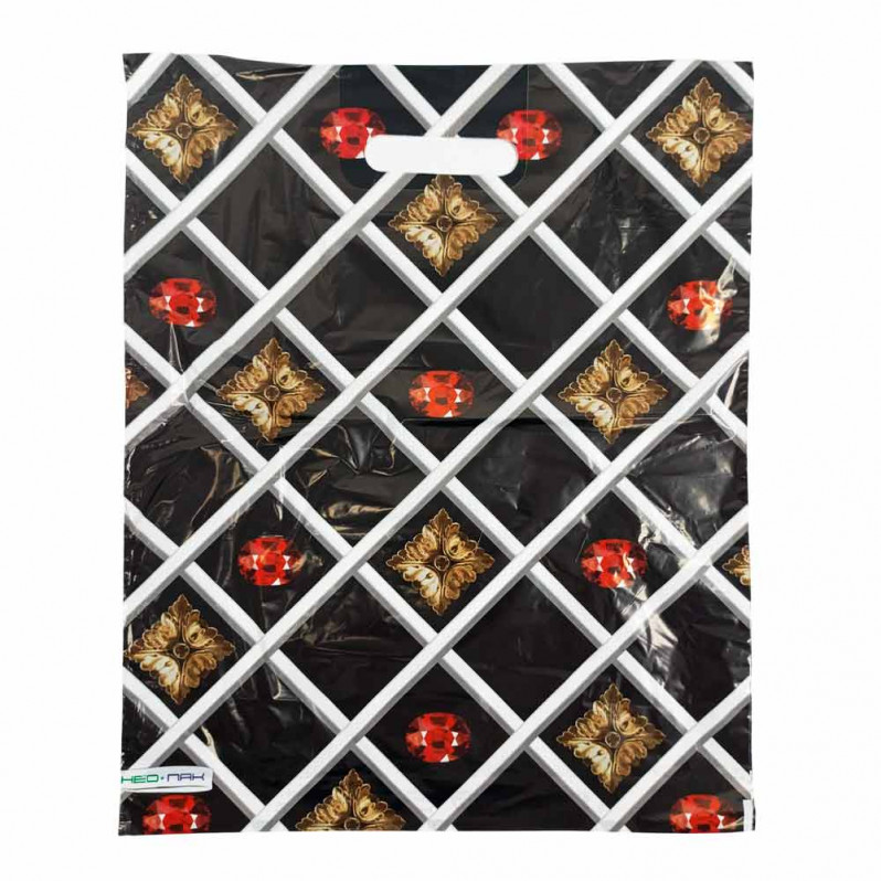 Пакет с вырубной ручкой Рубин 40*50см 40мкм 50шт