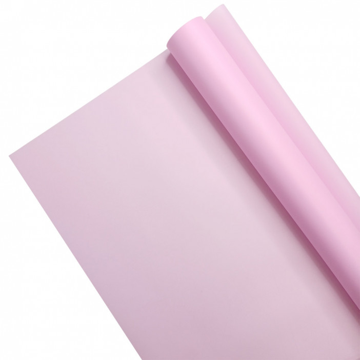 Пленка в рулоне матовая розовая жемчужная размер 60см*10м