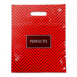 Пакет с вырубной ручкой Perfecto Зигзаг 30*37см 95мкм 50шт