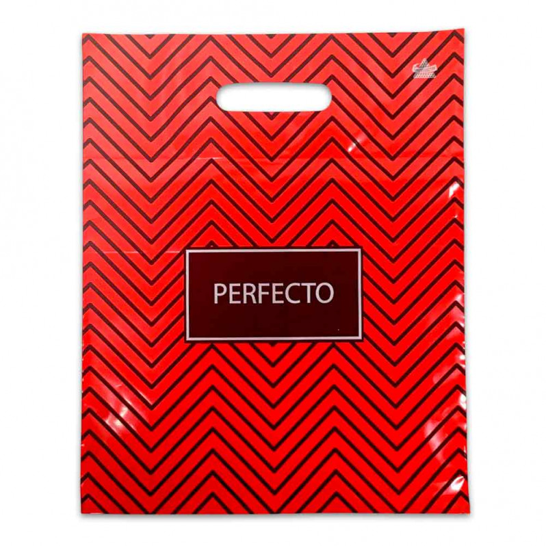 Пакет с вырубной ручкой Perfecto Зигзаг 30*37см 90мкм 50шт