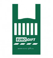 Пакеты Майка ПНД &quot;Euro Gift&quot; 30*54см 30мкм зеленая (100шт)