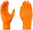 Перчатки нитриловые IDEALL GRIP особопрочные оранжевые 25 пар M, L