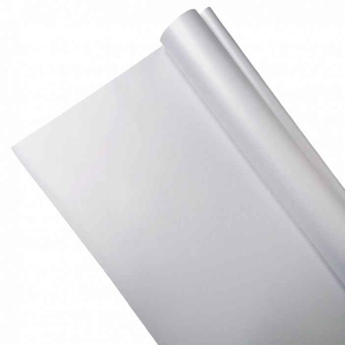 Пленка в рулоне матовая Пастель белая размер 58см*10м 60мкм