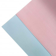 Бумага гофрированная двухцветная розовый/голубой размер листа 50см*66см