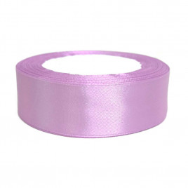 Лента атласная сиреневая светлая размер 2,5см*23м