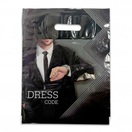 Пакет с вырубной ручкой Дрескод ПНД 30*40см 40мкм 50шт