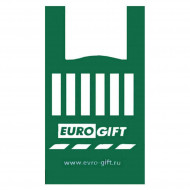 Пакеты Майка ПНД &quot;Euro Gift&quot; 40*70см 35мкм зеленая (100шт)